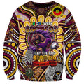 Custom NAIDOC Week 2024 Broncos Sweatshirt Mascot Rugby
