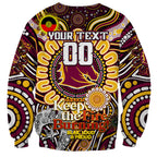 Custom NAIDOC Week 2024 Broncos Sweatshirt Mascot Rugby