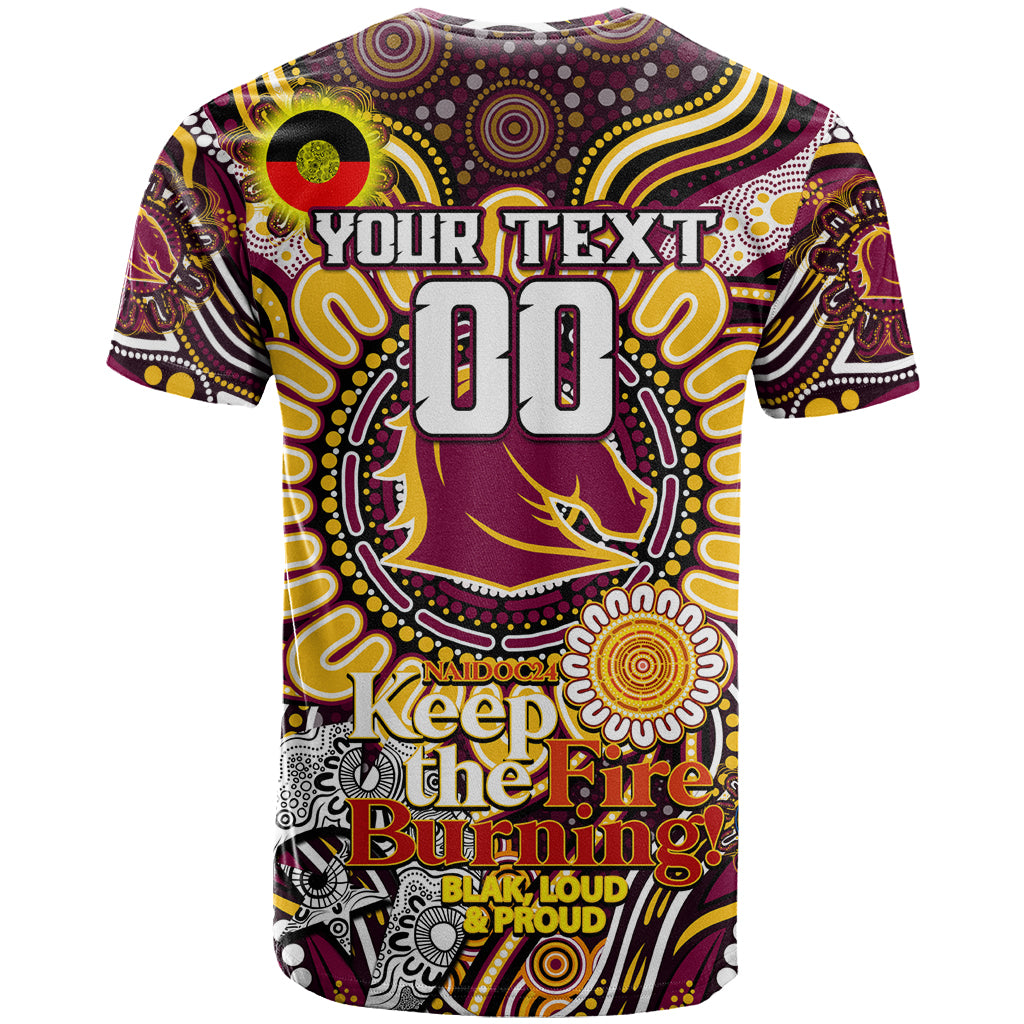 Custom NAIDOC Week 2024 Broncos T Shirt Mascot Rugby