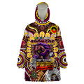 Custom NAIDOC Week 2024 Broncos Wearable Blanket Hoodie Mascot Rugby