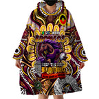 Custom NAIDOC Week 2024 Broncos Wearable Blanket Hoodie Mascot Rugby