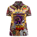 Custom NAIDOC Week 2024 Broncos Women Polo Shirt Mascot Rugby