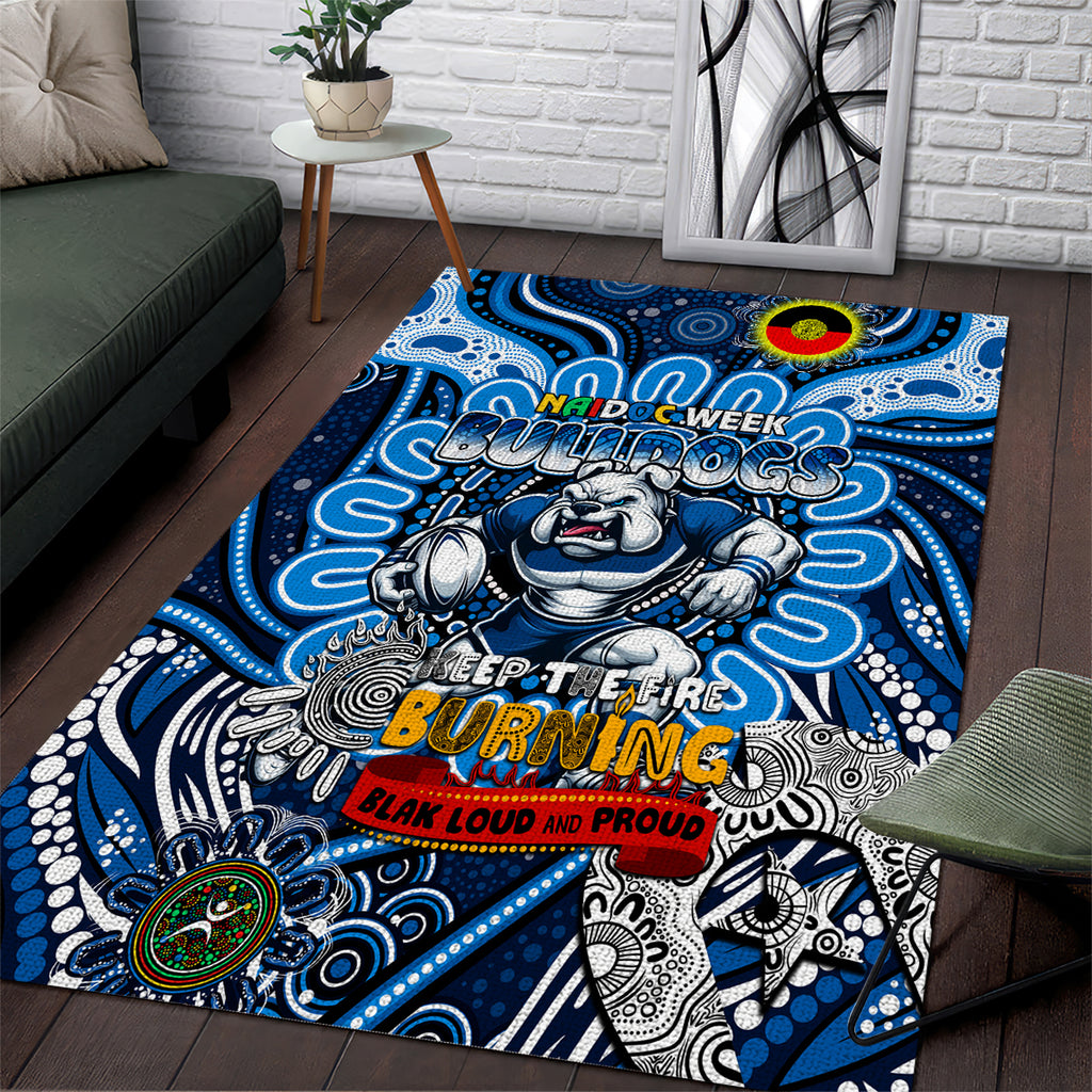 NAIDOC Week 2024 Bulldogs Area Rug Mascot Rugby