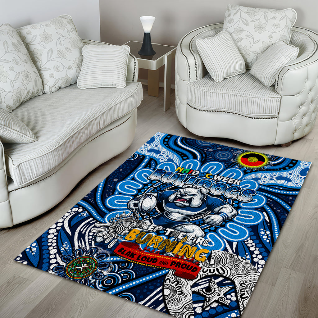 NAIDOC Week 2024 Bulldogs Area Rug Mascot Rugby