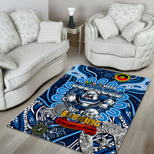 NAIDOC Week 2024 Bulldogs Area Rug Mascot Rugby