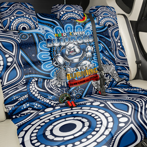 NAIDOC Week 2024 Bulldogs Back Car Seat Cover Mascot Rugby