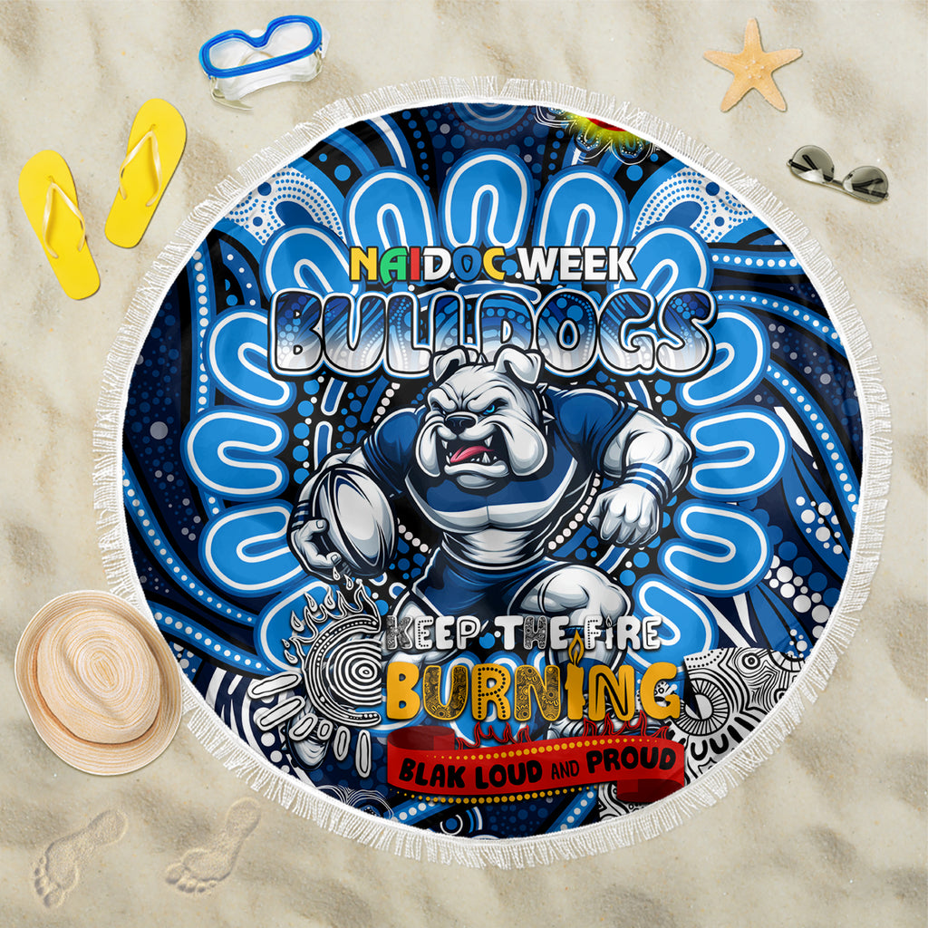 NAIDOC Week 2024 Bulldogs Beach Blanket Mascot Rugby