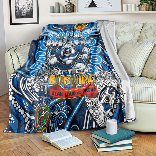 NAIDOC Week 2024 Bulldogs Blanket Mascot Rugby