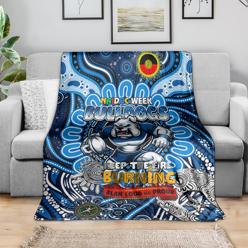 NAIDOC Week 2024 Bulldogs Blanket Mascot Rugby