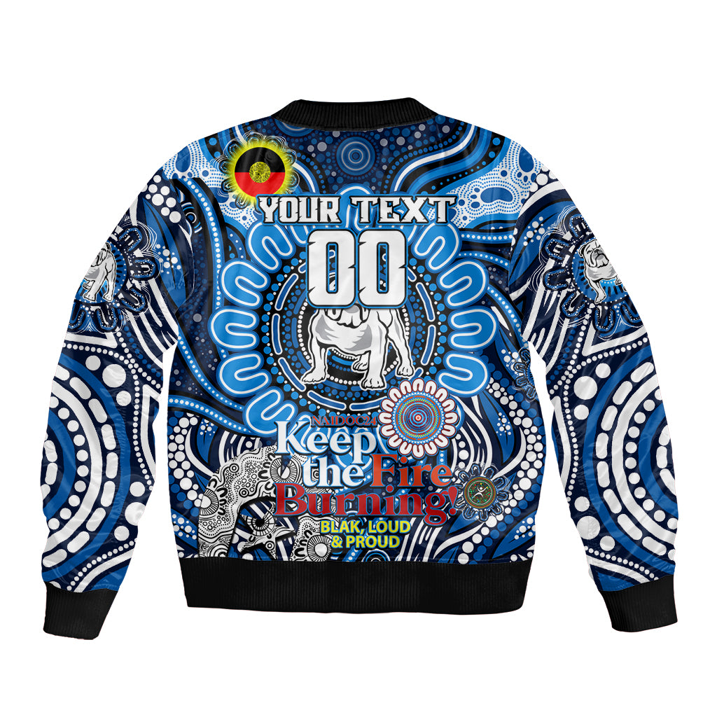 Custom NAIDOC Week 2024 Bulldogs Bomber Jacket Mascot Rugby