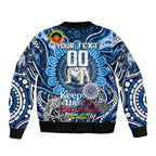 Custom NAIDOC Week 2024 Bulldogs Bomber Jacket Mascot Rugby