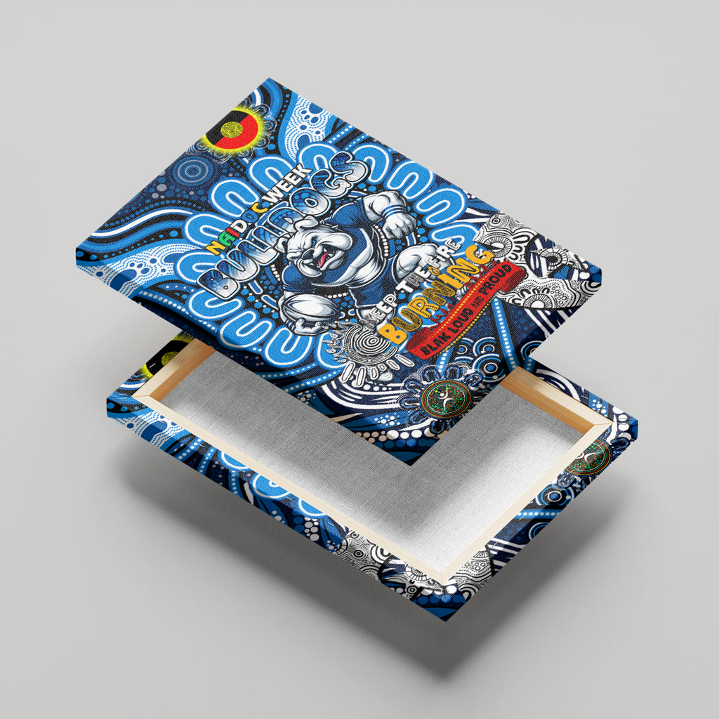 NAIDOC Week 2024 Bulldogs Canvas Wall Art Mascot Rugby