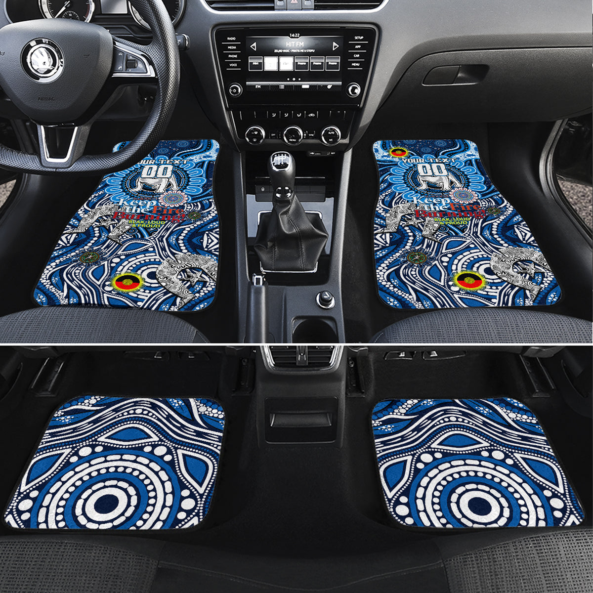 NAIDOC Week 2024 Bulldogs Car Mats Mascot Rugby