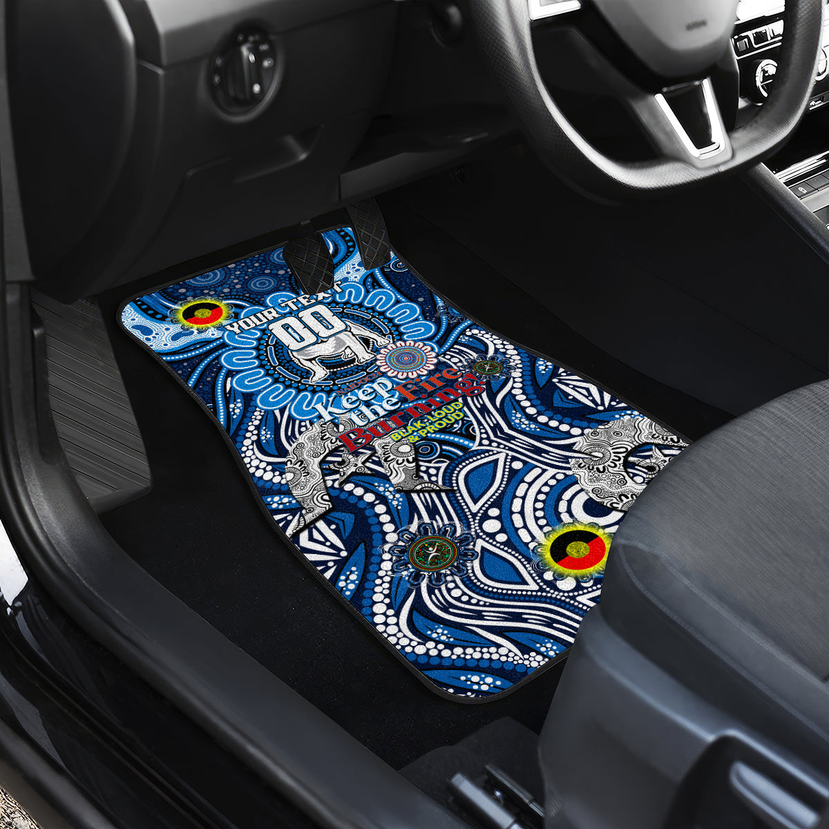 NAIDOC Week 2024 Bulldogs Car Mats Mascot Rugby