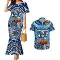 Custom NAIDOC Week 2024 Bulldogs Couples Matching Mermaid Dress and Hawaiian Shirt Mascot Rugby