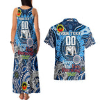 Custom NAIDOC Week 2024 Bulldogs Couples Matching Tank Maxi Dress and Hawaiian Shirt Mascot Rugby