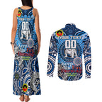 Custom NAIDOC Week 2024 Bulldogs Couples Matching Tank Maxi Dress and Long Sleeve Button Shirt Mascot Rugby