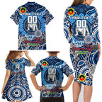 Custom NAIDOC Week 2024 Bulldogs Family Matching Long Sleeve Bodycon Dress and Hawaiian Shirt Mascot Rugby