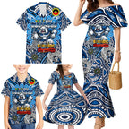 Custom NAIDOC Week 2024 Bulldogs Family Matching Mermaid Dress and Hawaiian Shirt Mascot Rugby