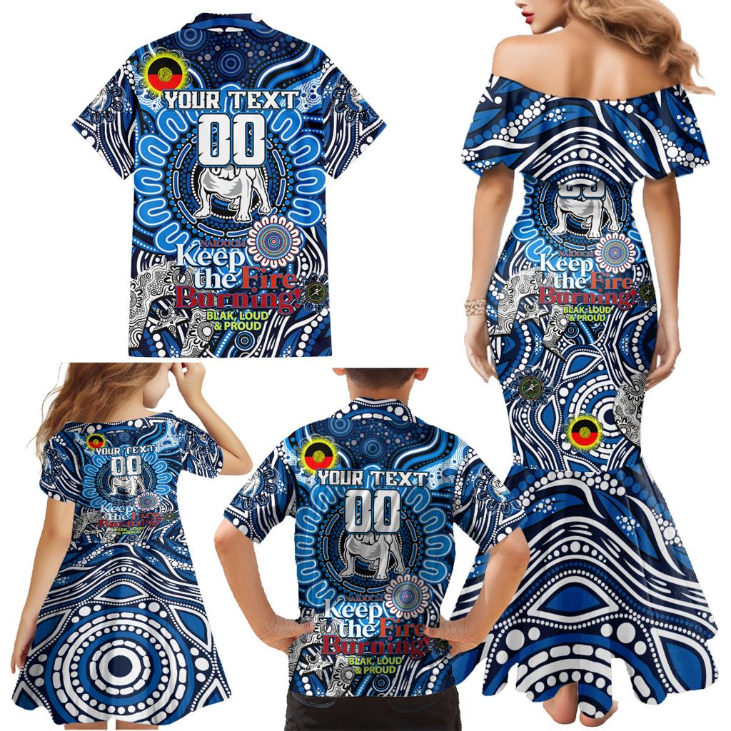 Custom NAIDOC Week 2024 Bulldogs Family Matching Mermaid Dress and Hawaiian Shirt Mascot Rugby