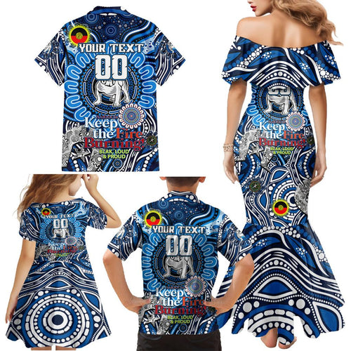 Custom NAIDOC Week 2024 Bulldogs Family Matching Mermaid Dress and Hawaiian Shirt Mascot Rugby