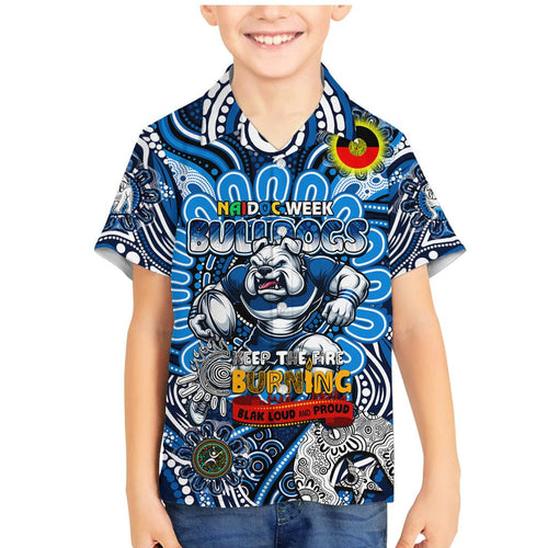 Custom NAIDOC Week 2024 Bulldogs Family Matching Mermaid Dress and Hawaiian Shirt Mascot Rugby