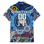 Custom NAIDOC Week 2024 Bulldogs Family Matching Off Shoulder Maxi Dress and Hawaiian Shirt Mascot Rugby