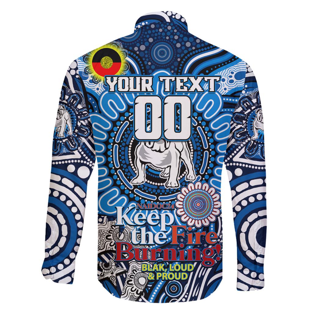 Custom NAIDOC Week 2024 Bulldogs Family Matching Off Shoulder Maxi Dress and Hawaiian Shirt Mascot Rugby