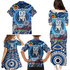 Custom NAIDOC Week 2024 Bulldogs Family Matching Puletasi and Hawaiian Shirt Mascot Rugby