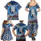 Custom NAIDOC Week 2024 Bulldogs Family Matching Summer Maxi Dress and Hawaiian Shirt Mascot Rugby
