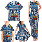 Custom NAIDOC Week 2024 Bulldogs Family Matching Tank Maxi Dress and Hawaiian Shirt Mascot Rugby