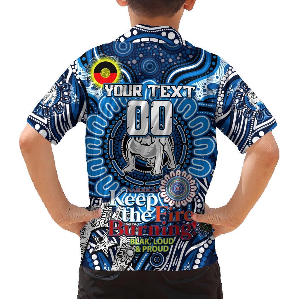 Custom NAIDOC Week 2024 Bulldogs Family Matching Tank Maxi Dress and Hawaiian Shirt Mascot Rugby