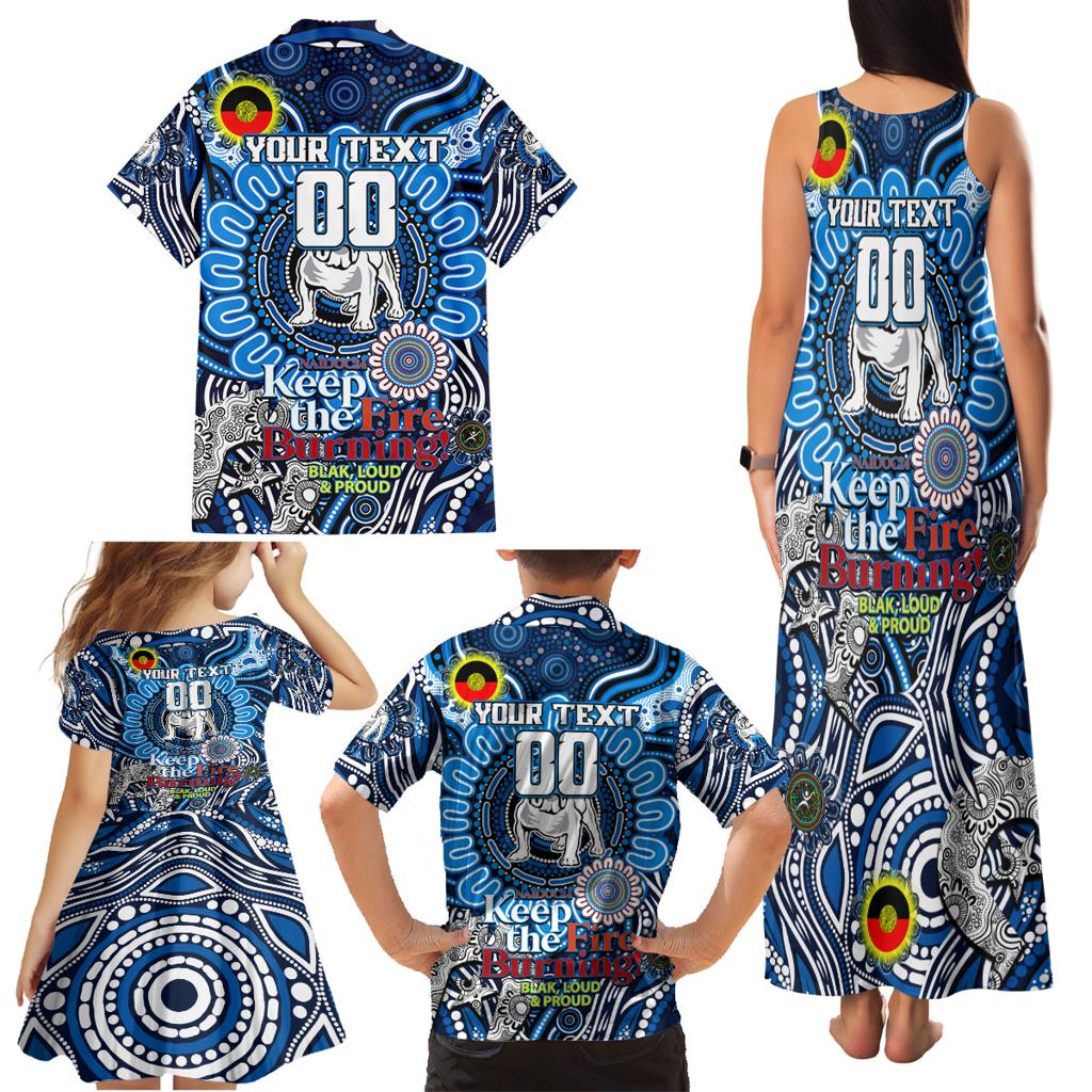 Custom NAIDOC Week 2024 Bulldogs Family Matching Tank Maxi Dress and Hawaiian Shirt Mascot Rugby