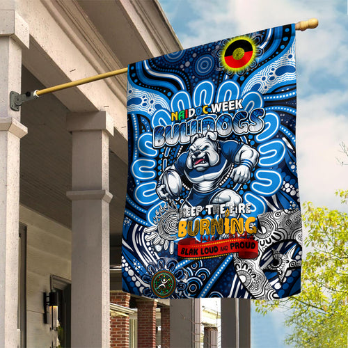 NAIDOC Week 2024 Bulldogs Garden Flag Mascot Rugby
