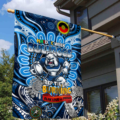 NAIDOC Week 2024 Bulldogs Garden Flag Mascot Rugby