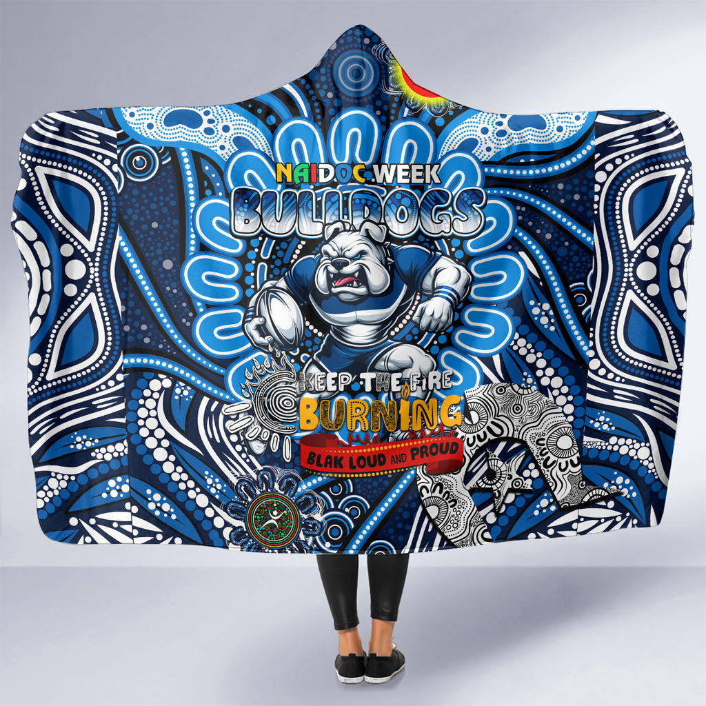 NAIDOC Week 2024 Bulldogs Hooded Blanket Mascot Rugby