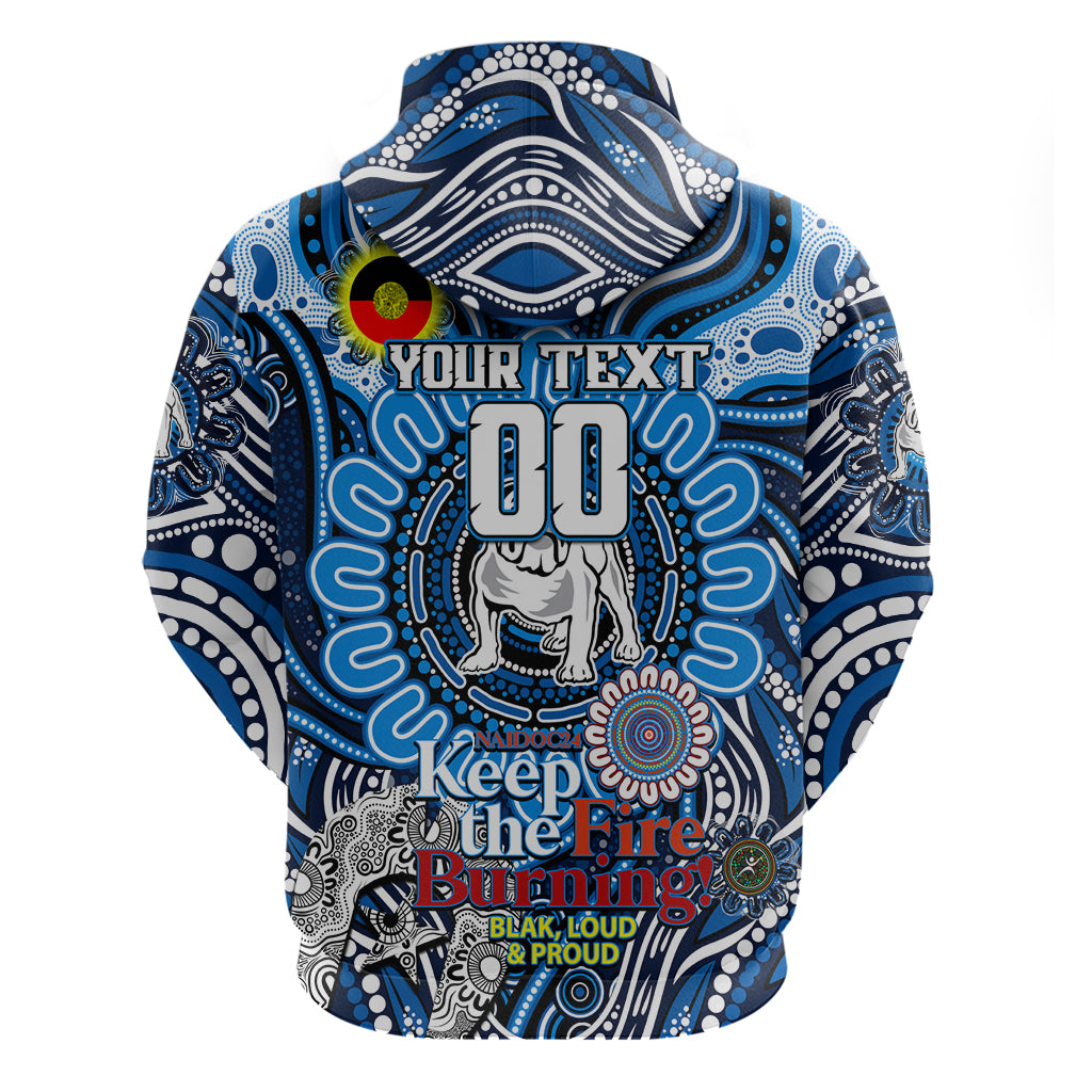 Custom NAIDOC Week 2024 Bulldogs Hoodie Mascot Rugby