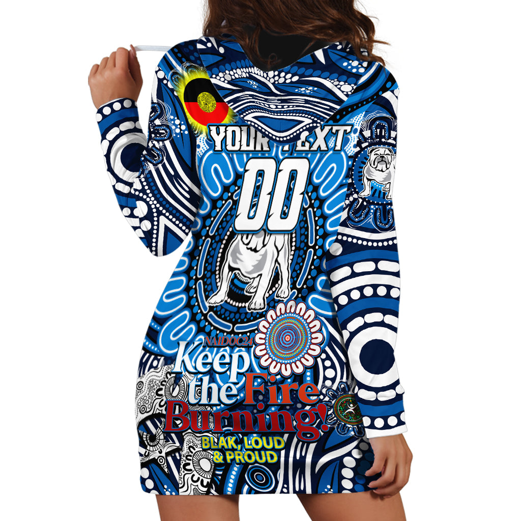 Custom NAIDOC Week 2024 Bulldogs Hoodie Dress Mascot Rugby