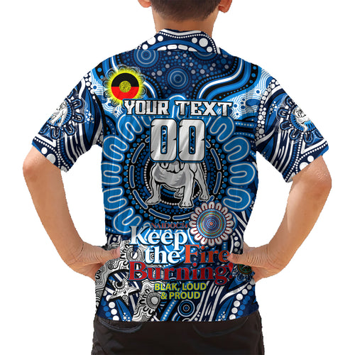 Custom NAIDOC Week 2024 Bulldogs Kid Hawaiian Shirt Mascot Rugby