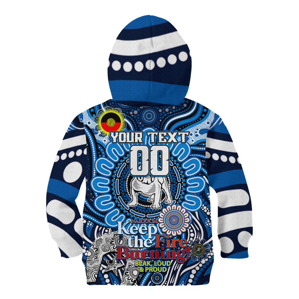 Custom NAIDOC Week 2024 Bulldogs Kid Hoodie Mascot Rugby