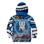 Custom NAIDOC Week 2024 Bulldogs Kid Hoodie Mascot Rugby