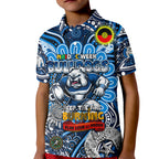 Custom NAIDOC Week 2024 Bulldogs Kid Polo Shirt Mascot Rugby