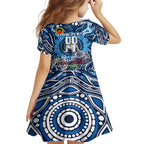 Custom NAIDOC Week 2024 Bulldogs Kid Short Sleeve Dress Mascot Rugby