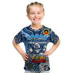 Custom NAIDOC Week 2024 Bulldogs Kid T Shirt Mascot Rugby