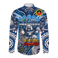 Custom NAIDOC Week 2024 Bulldogs Long Sleeve Button Shirt Mascot Rugby