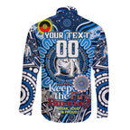 Custom NAIDOC Week 2024 Bulldogs Long Sleeve Button Shirt Mascot Rugby