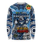 Custom NAIDOC Week 2024 Bulldogs Long Sleeve Shirt Mascot Rugby