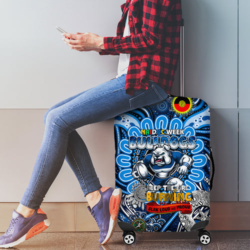 NAIDOC Week 2024 Bulldogs Luggage Cover Mascot Rugby