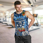 Custom NAIDOC Week 2024 Bulldogs Men Tank Top Mascot Rugby