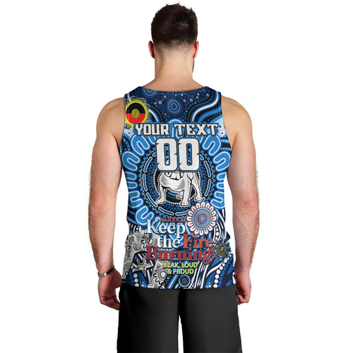Custom NAIDOC Week 2024 Bulldogs Men Tank Top Mascot Rugby